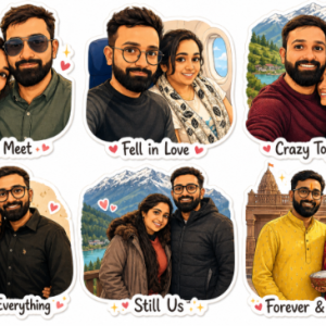 Anniversary Memory Cutout Pack of 4